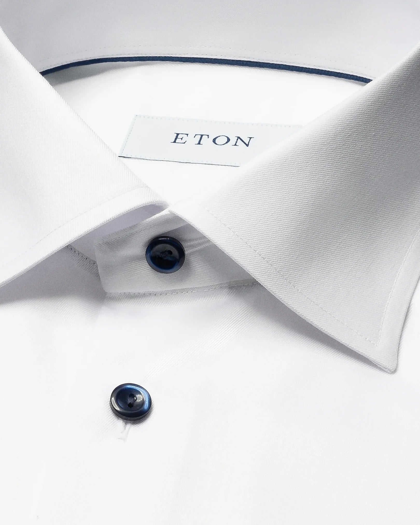 Eton White Signature Twill Shirt | Contemporary Fit | Cutaway Collar-16/41-WHITE-ETON OF SWEDEN-Levy's Clothier