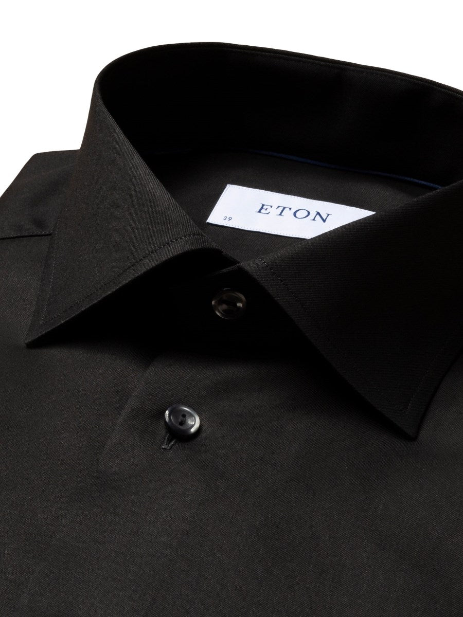 Luxury Signature Twill Shirt - Black