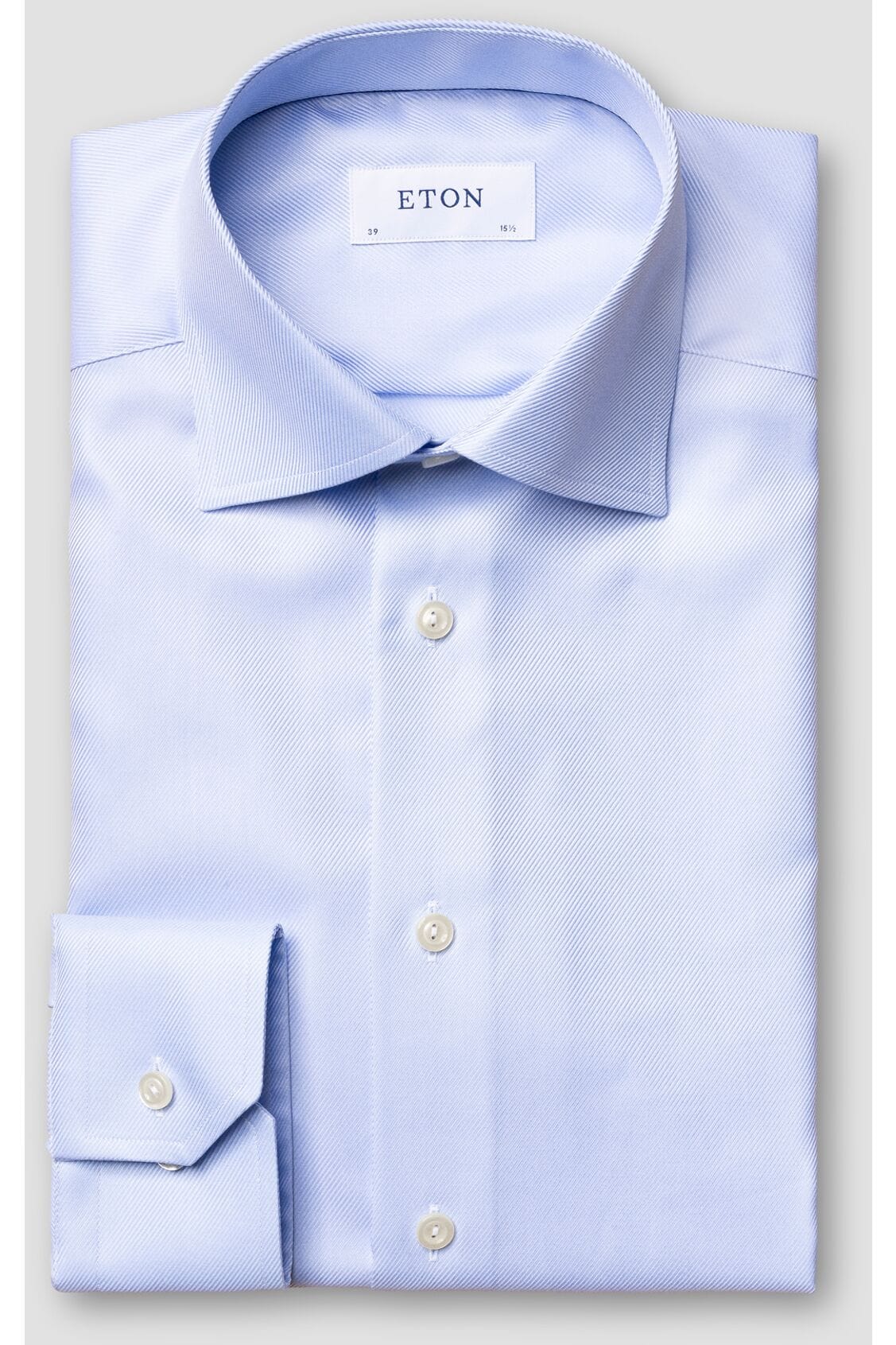 Eton Signature Twill Slim Fit Dress Shirt - Light Blue-16/41-SLIM-ETON OF SWEDEN-Levy's Clothier
