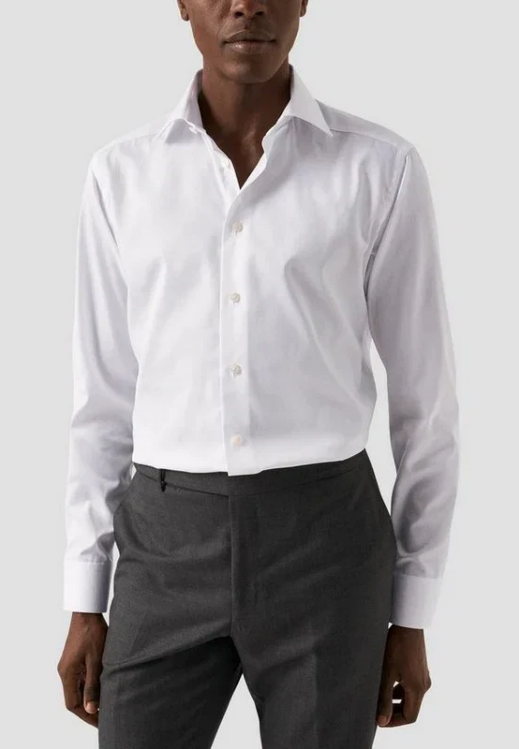 Elegant Signature Twill White Dress Shirt-16/41-SLIM-ETON OF SWEDEN-Levy's Clothier