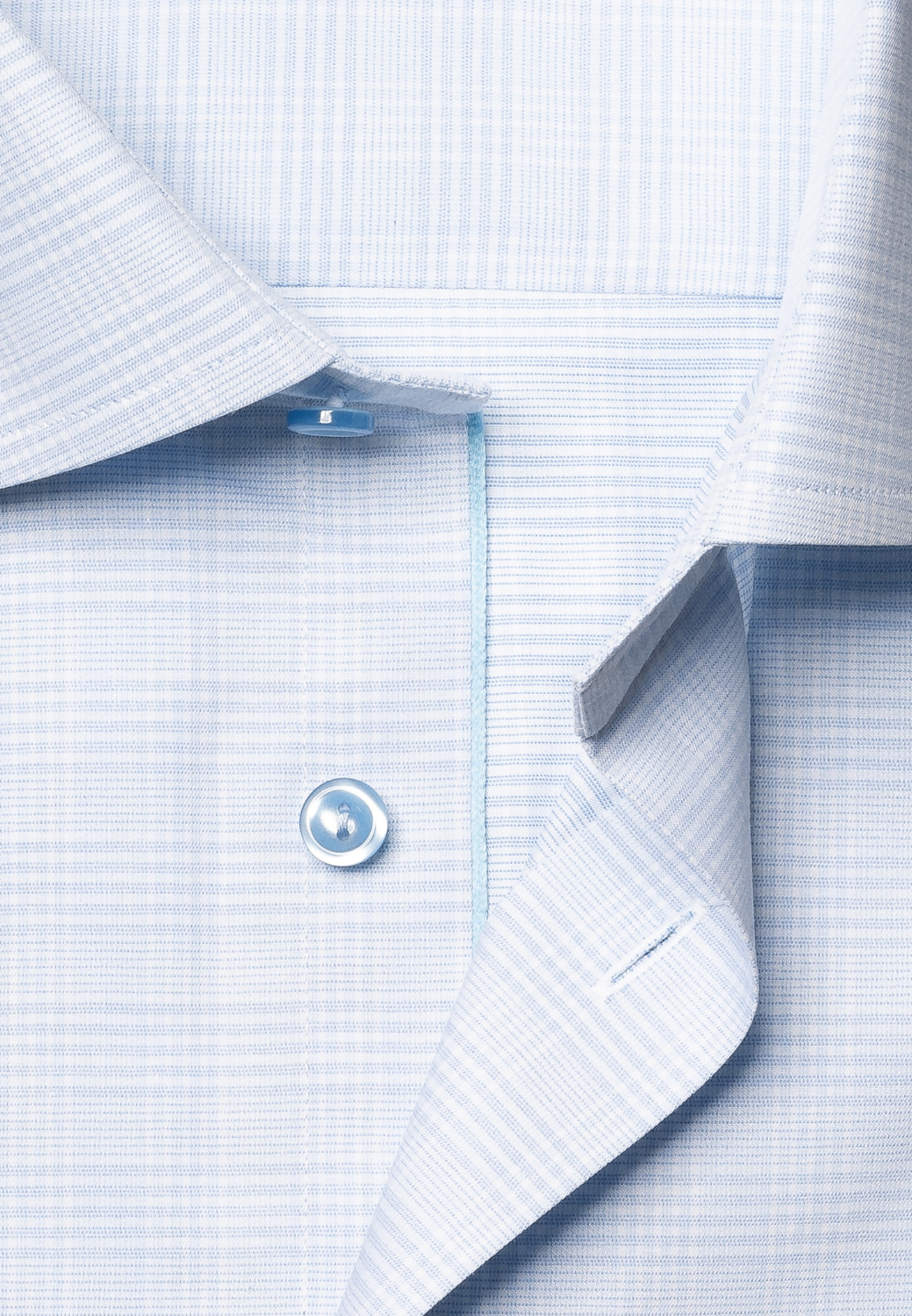 Prince of Wales Check Twill Shirt - Light Blue-15.5-LIGHT BLUE-ETON OF SWEDEN-Levy's Clothier