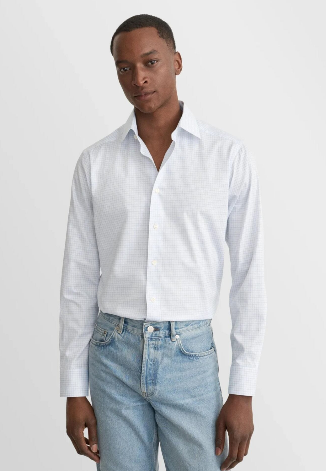 Contemporary Fit Shirt Checkered - Bright Blue-15.5-BRIGHT BLUE-ETON OF SWEDEN-Levy's Clothier