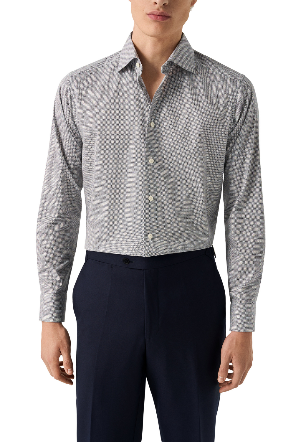 Signature Twill Shirt - Micro Print-15.5-MICRO PRINT-ETON OF SWEDEN-Levy's Clothier