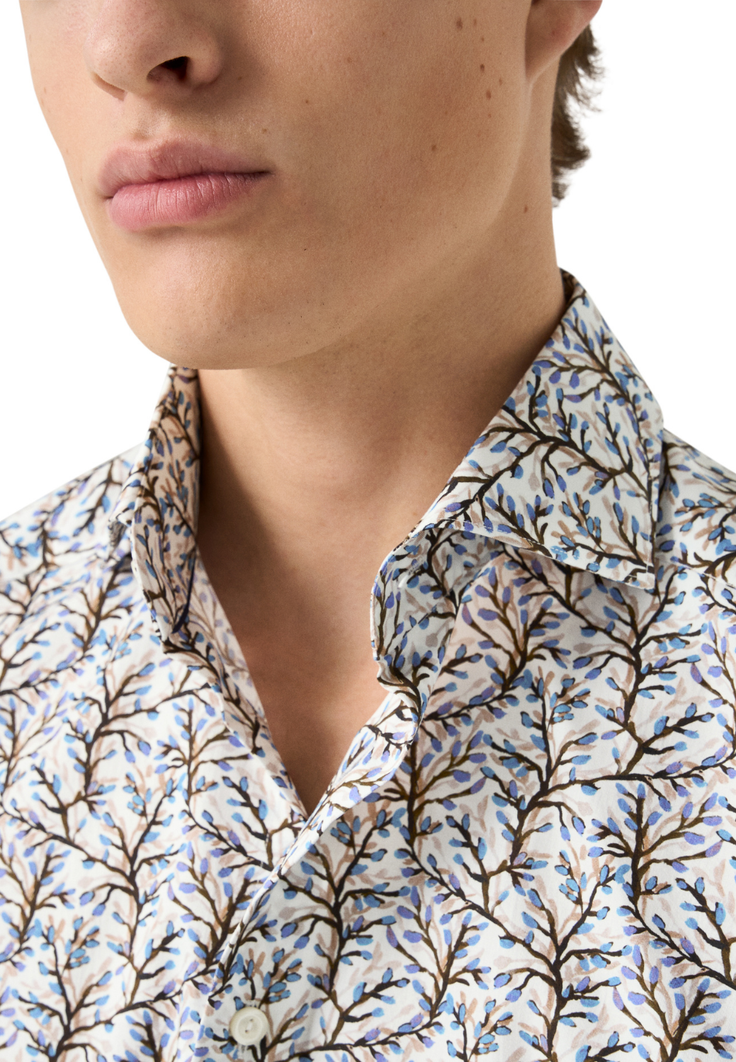 Floral Print Shirt-15.5-FLORAL-ETON OF SWEDEN-Levy's Clothier