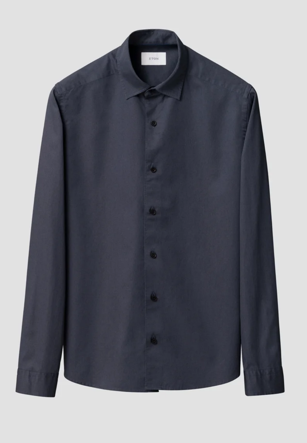 Garment Wash Twill Shirt-S-BLUE-ETON OF SWEDEN-Levy's Clothier