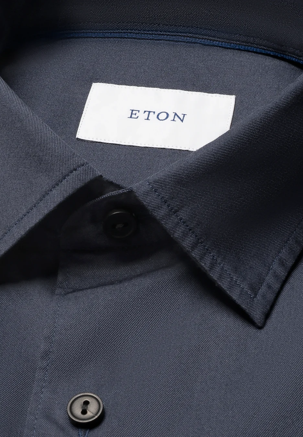 Garment Wash Twill Shirt-S-BLUE-ETON OF SWEDEN-Levy's Clothier