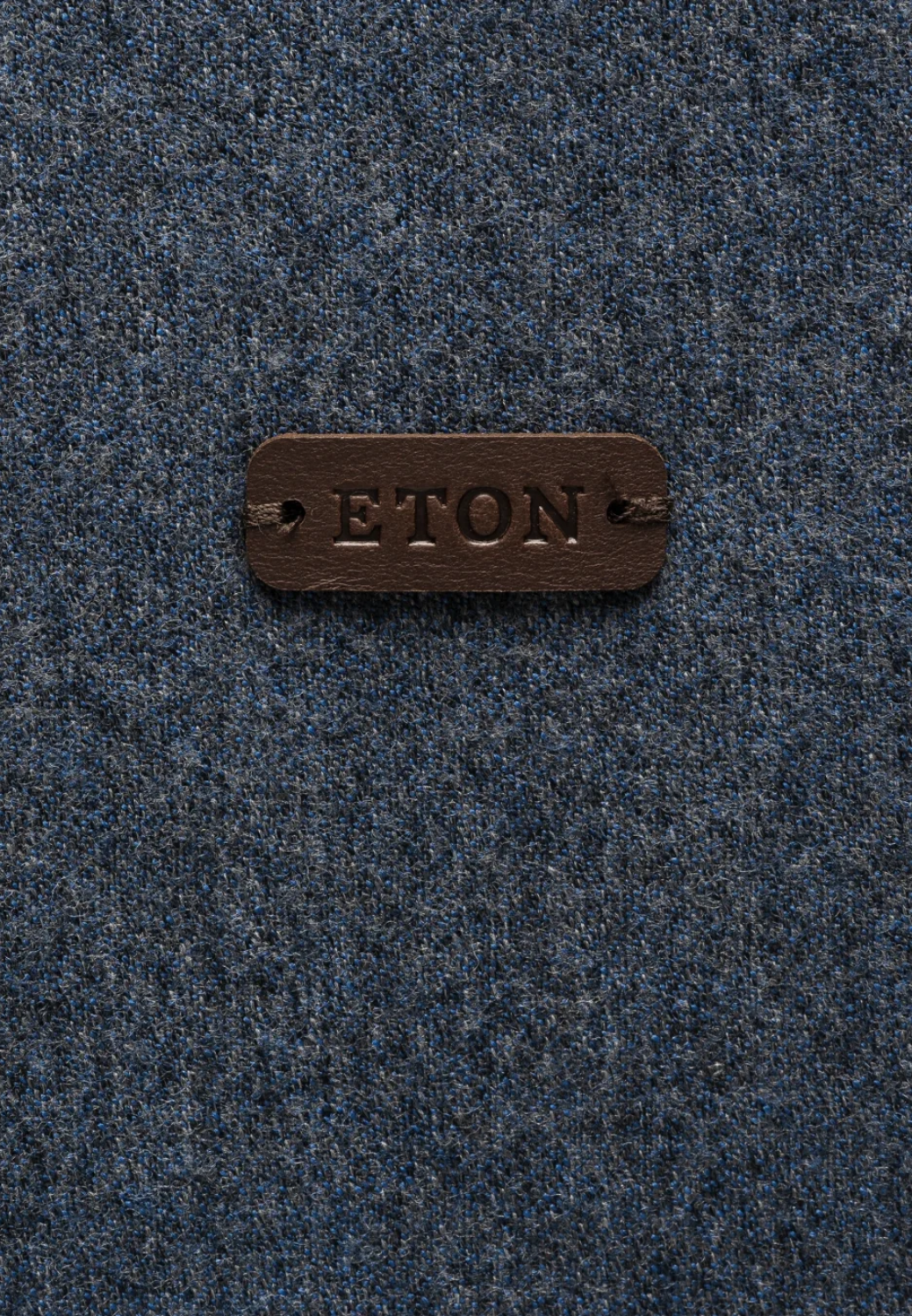 Solid Wool Flannel Vest - Blue-M-28-ETON OF SWEDEN-Levy's Clothier