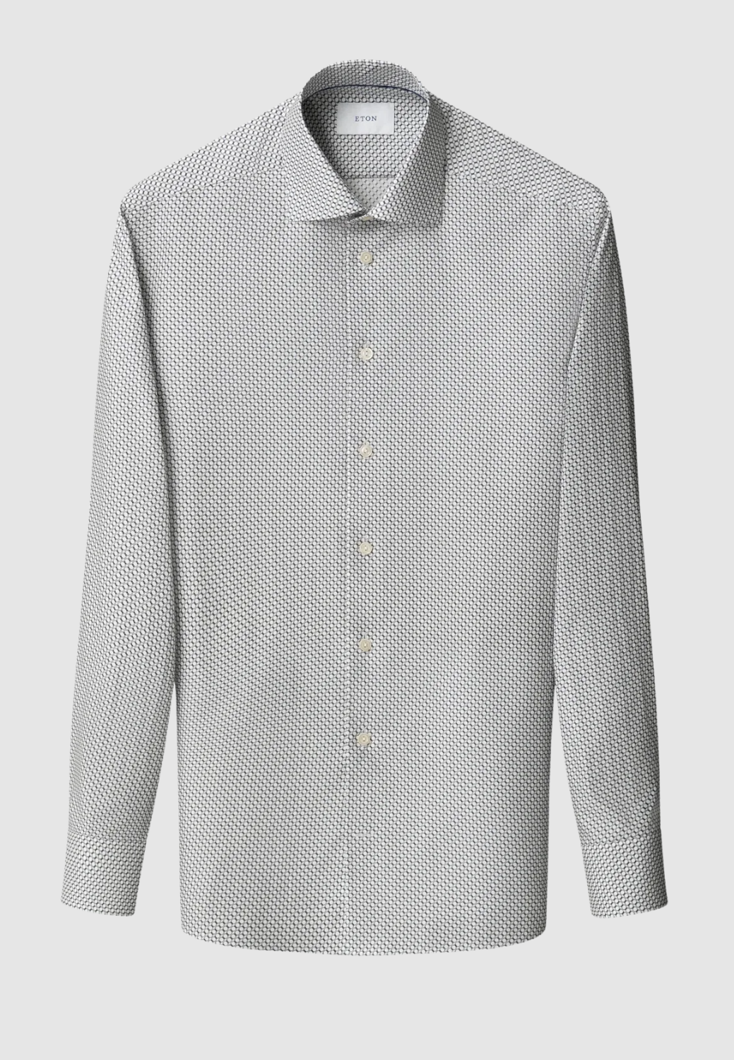 Geometric Signature Twill Shirt-15.5-ETON OF SWEDEN-Levy's Clothier