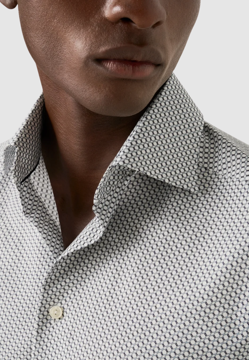 Geometric Signature Twill Shirt-15.5-ETON OF SWEDEN-Levy's Clothier