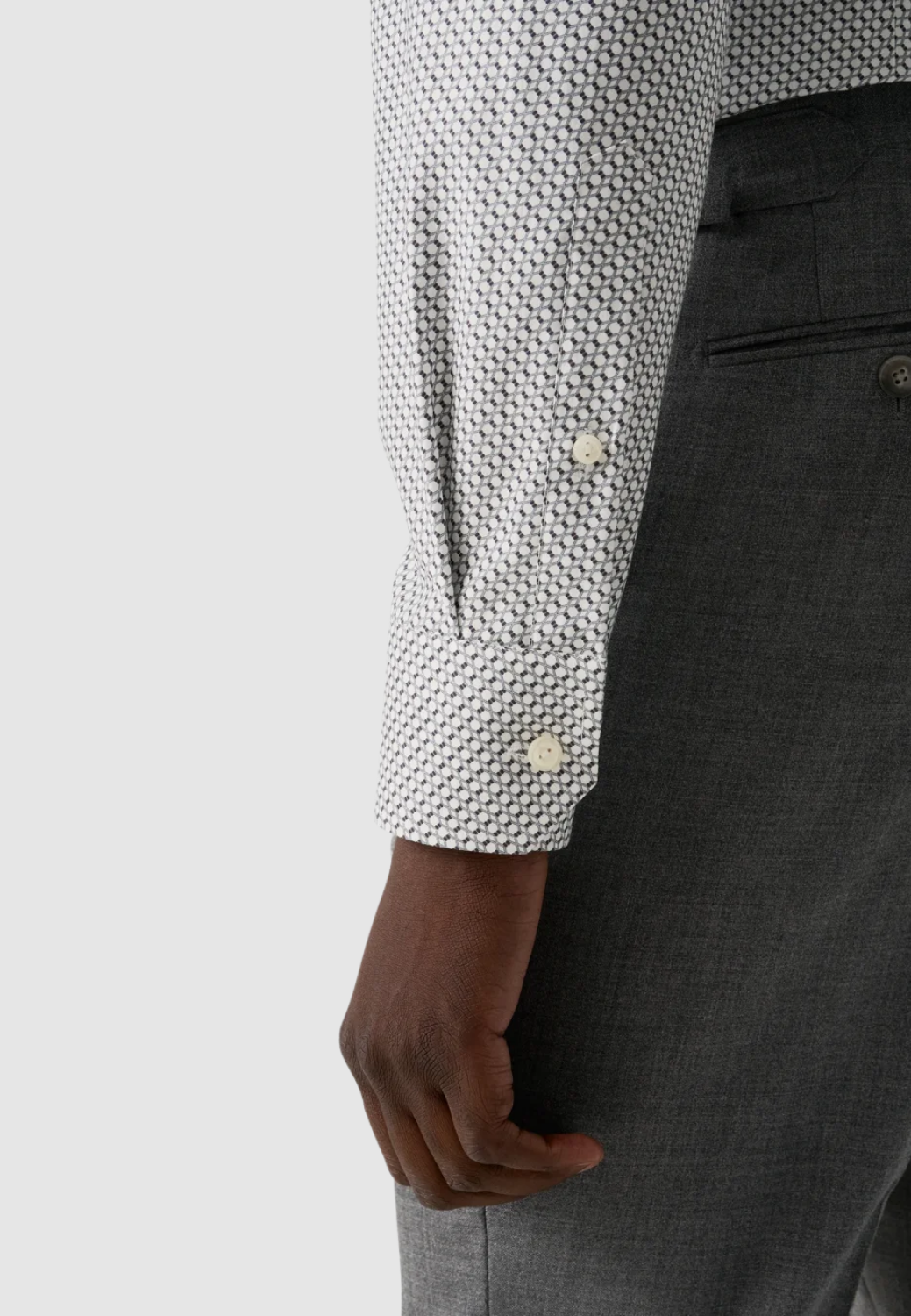 Geometric Signature Twill Shirt-15.5-ETON OF SWEDEN-Levy's Clothier