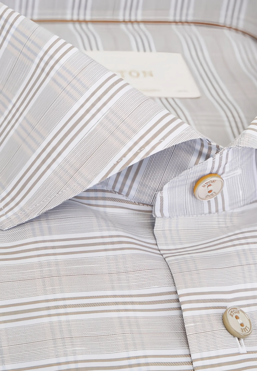 Long Sleeve ChecK Shirt - Brown-16-ETON OF SWEDEN-Levy's Clothier