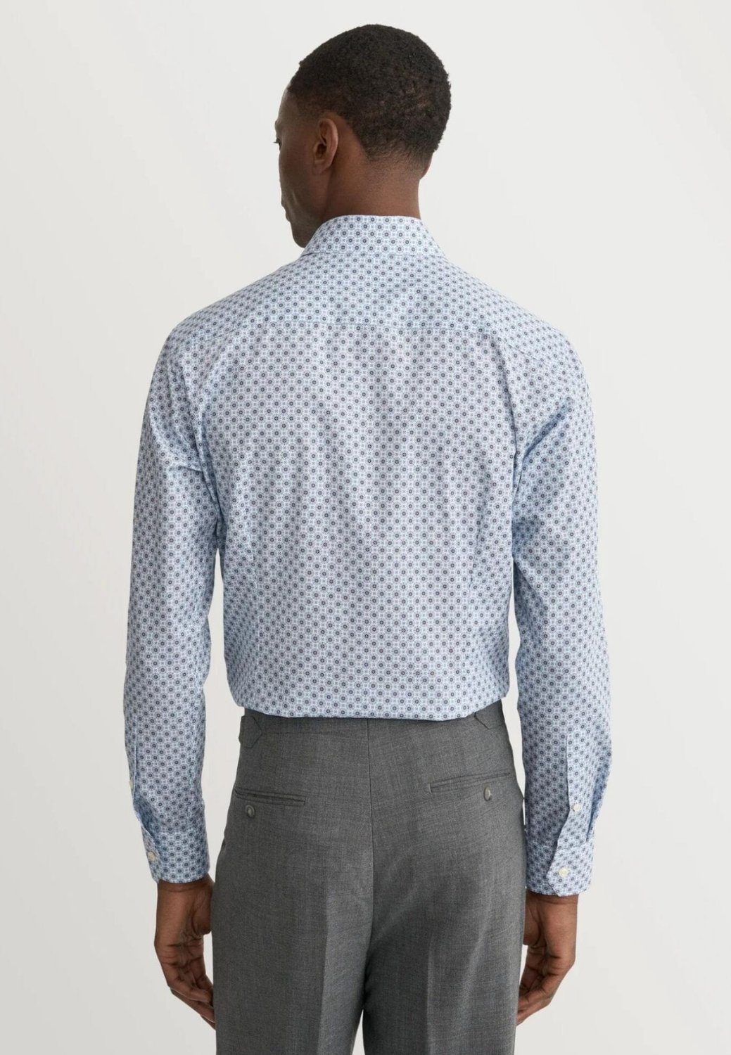 Contemporary Fit Shirt Geo-Print - Blue-16-ETON OF SWEDEN-Levy's Clothier