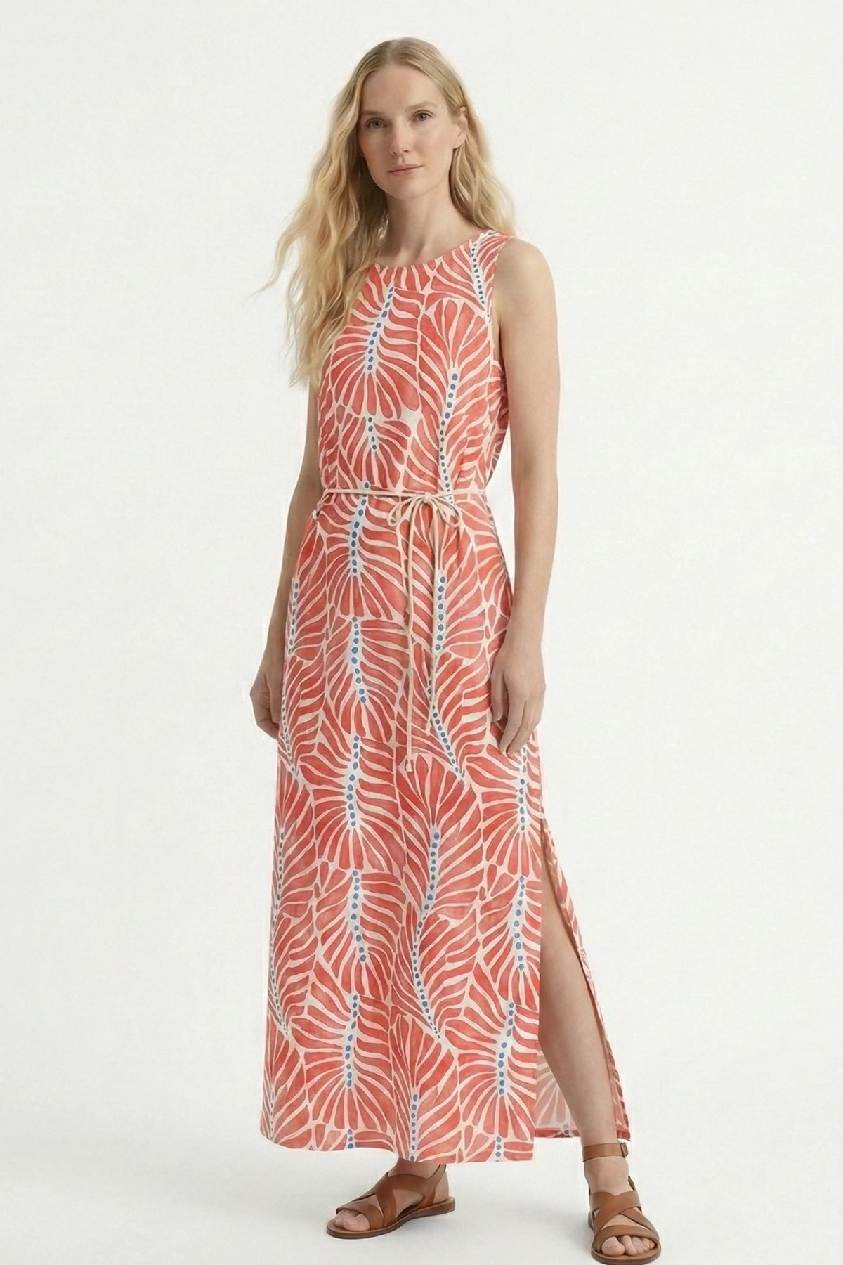 Salty Weekend Praia Long Dress - Coral-XS-CORAL-SALTY WEEKEND-Levy's Clothier