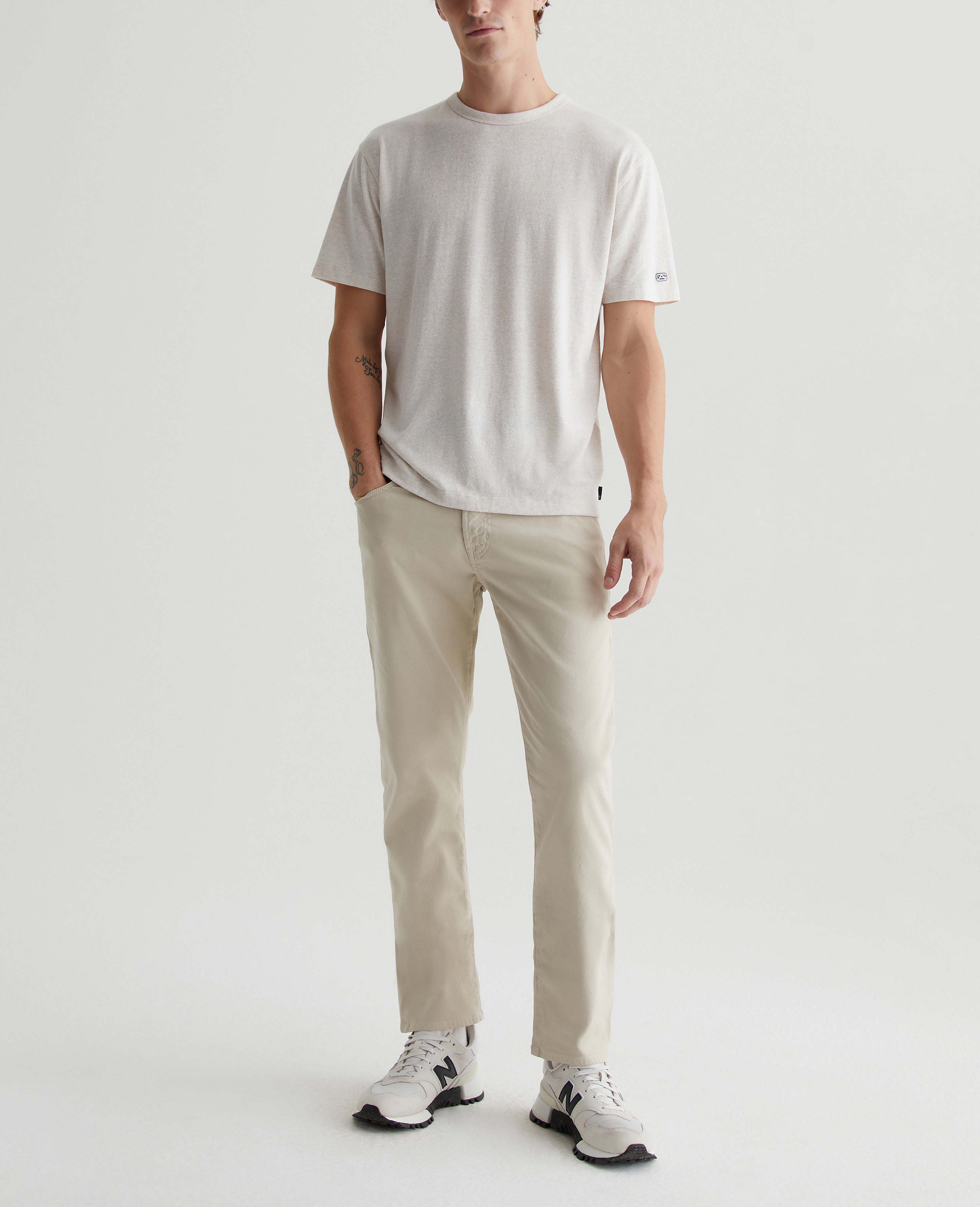 Everett SUD Sueded Slim Straight Men's Pants-32-DESERT STONE-AG JEANS-Levy's Clothier