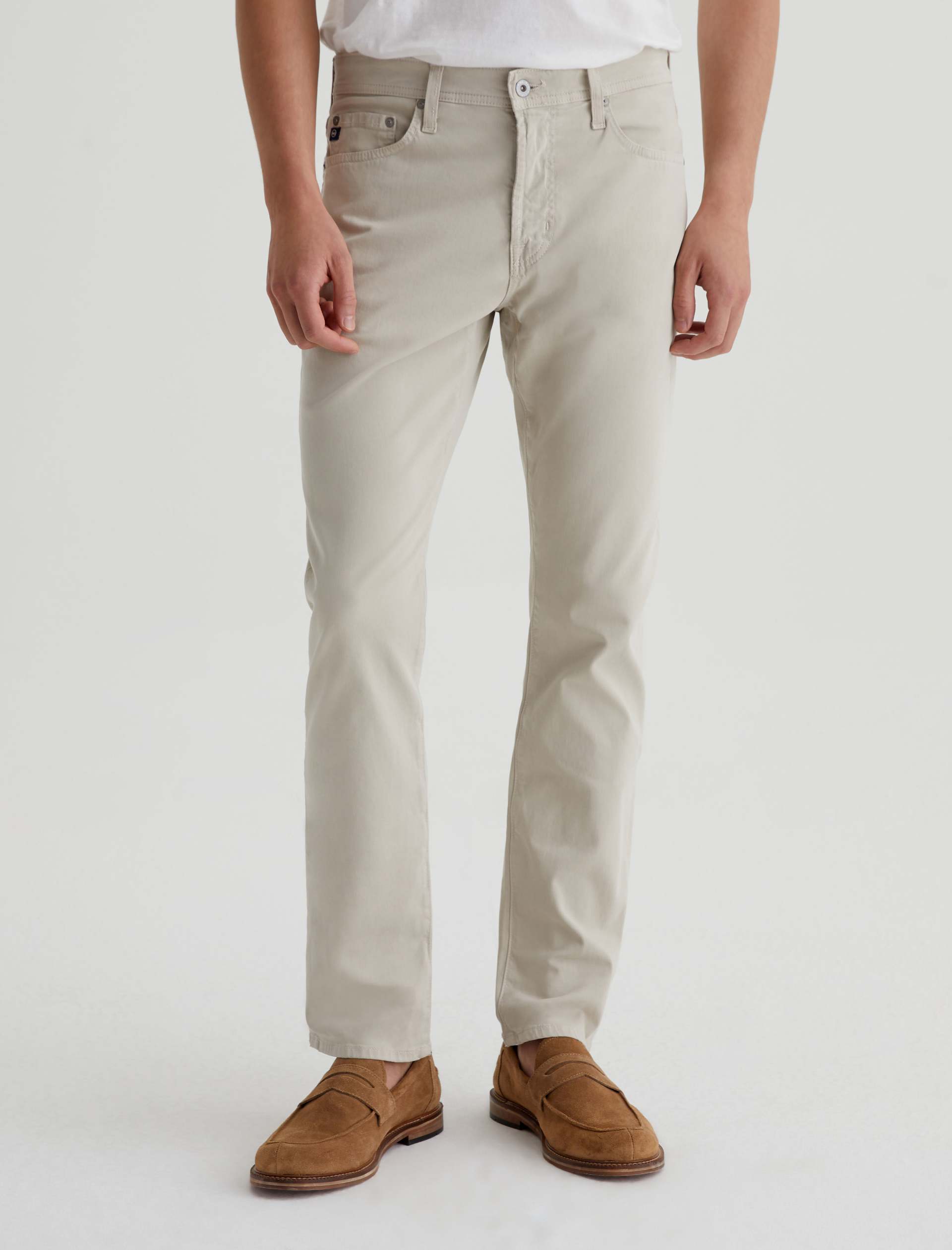 Everett SUD Sueded Slim Straight Men's Pants-32-DESERT STONE-AG JEANS-Levy's Clothier