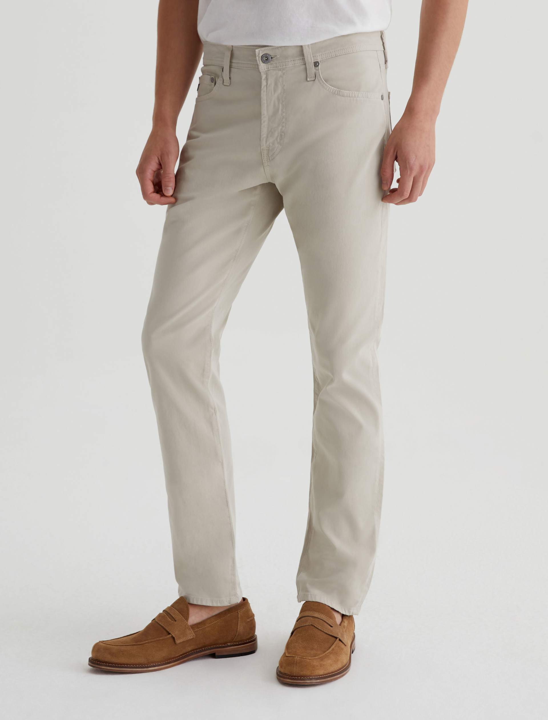 Everett SUD Sueded Slim Straight Men's Pants-32-DESERT STONE-AG JEANS-Levy's Clothier