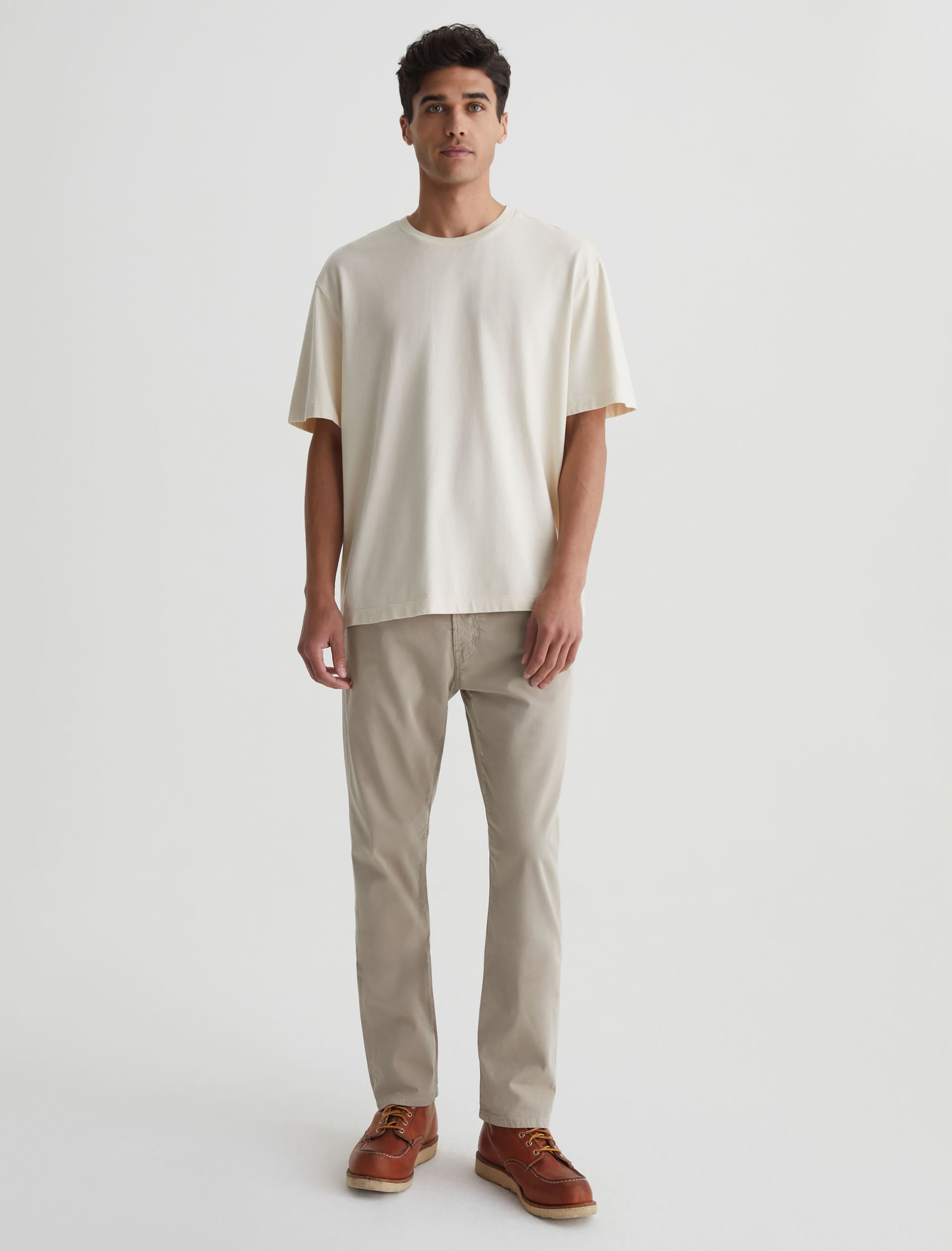 Everett SUD Sueded Slim Straight Men's Pants-32-DESERT STONE-AG JEANS-Levy's Clothier