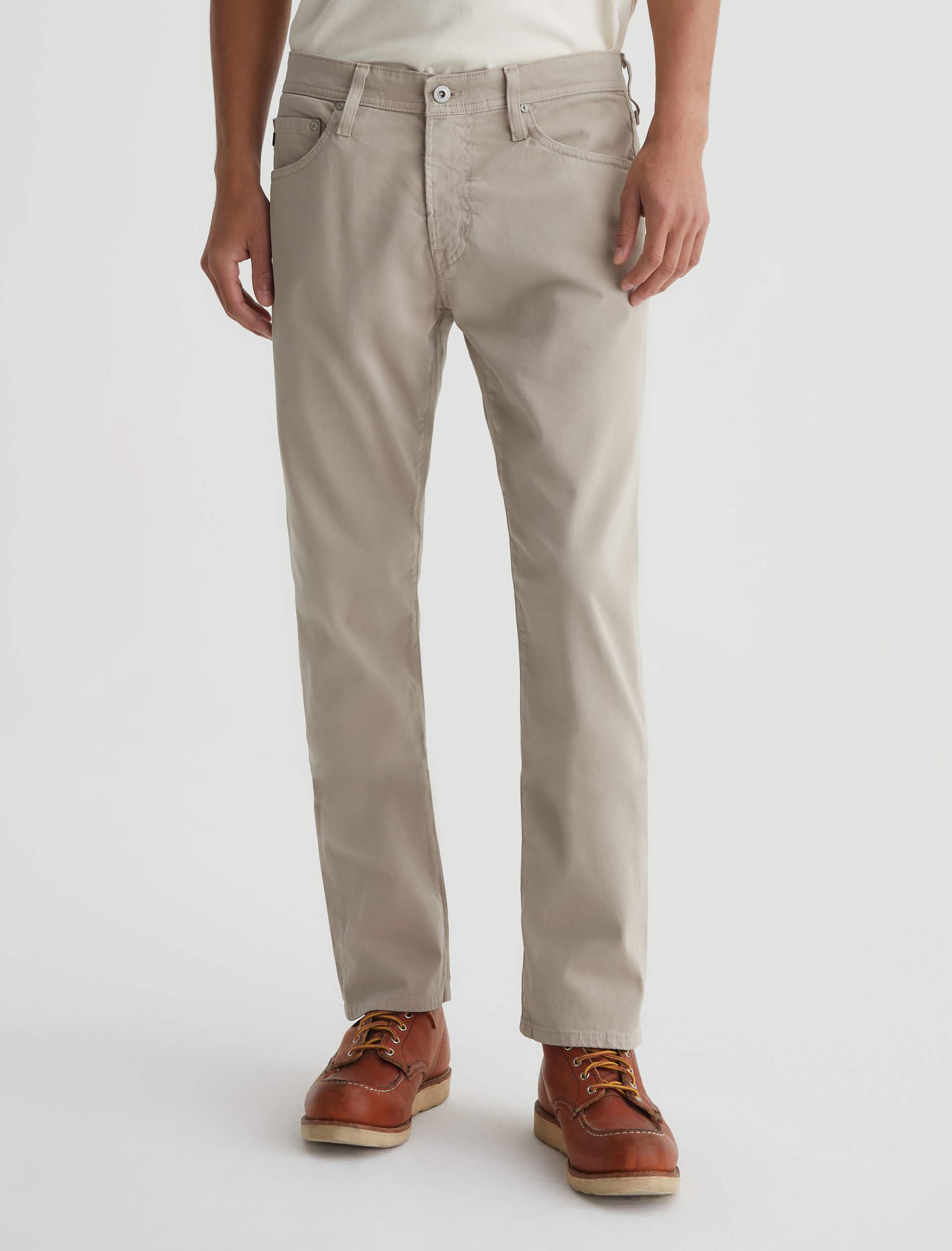 Everett SUD Sueded Slim Straight Men's Pants-32-DESERT STONE-AG JEANS-Levy's Clothier