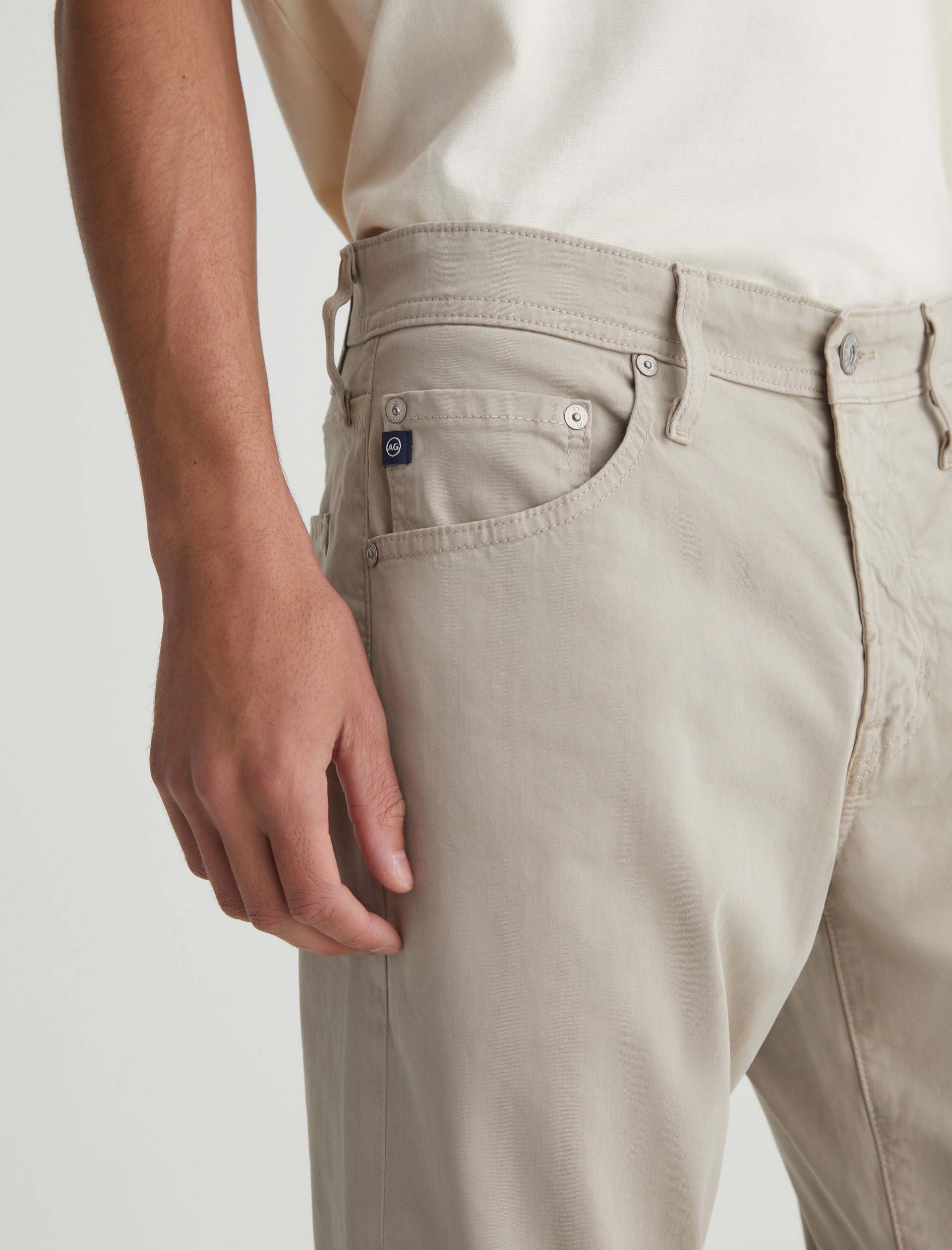Everett SUD Sueded Slim Straight Men's Pants-32-DESERT STONE-AG JEANS-Levy's Clothier