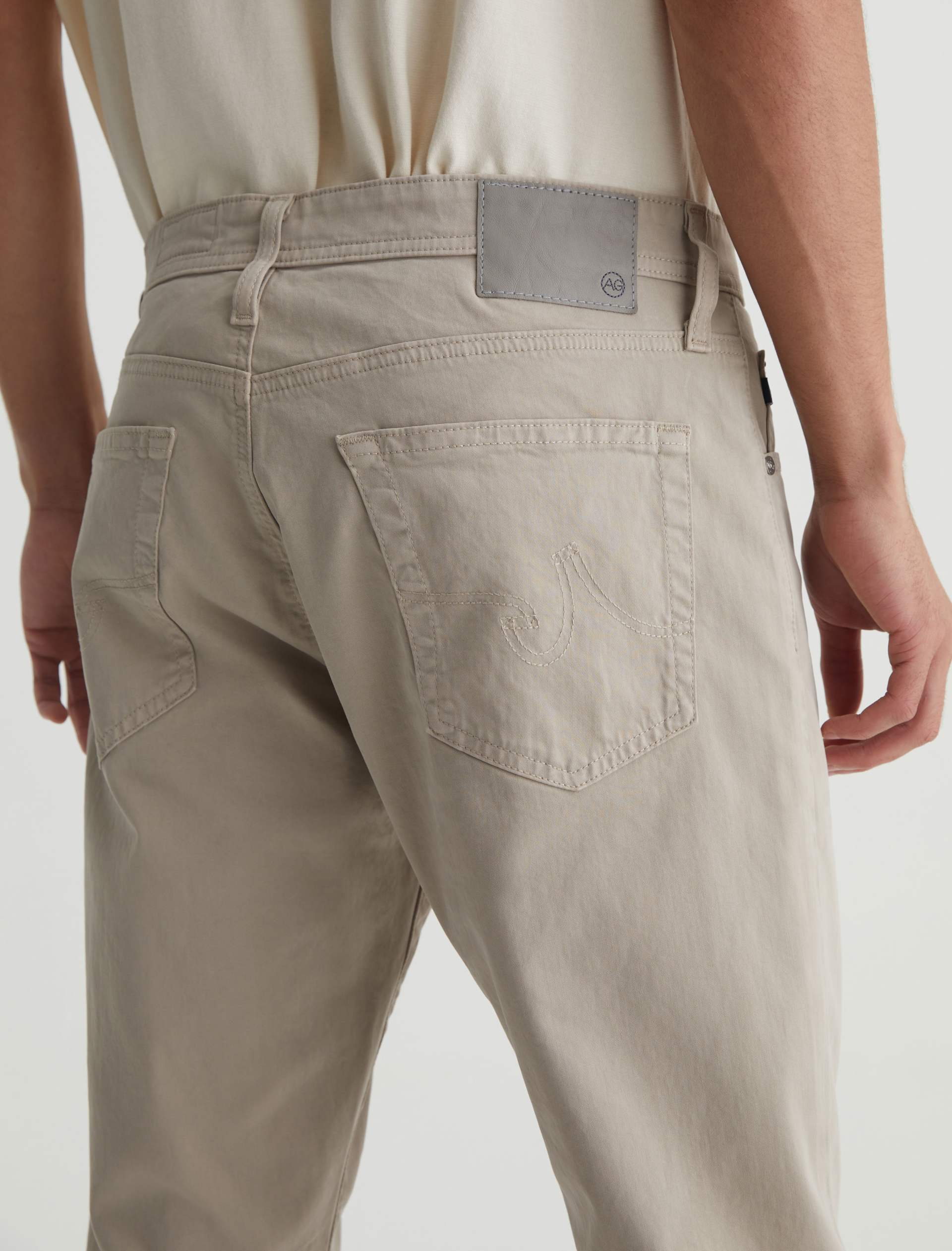 Everett SUD Sueded Slim Straight Men's Pants-32-DESERT STONE-AG JEANS-Levy's Clothier
