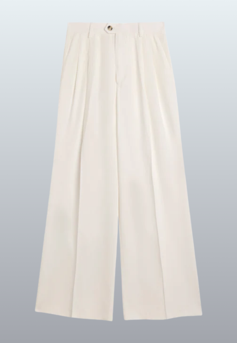 Dori Super Wide Pants - Pure White-4-SAND-Levy's Clothier