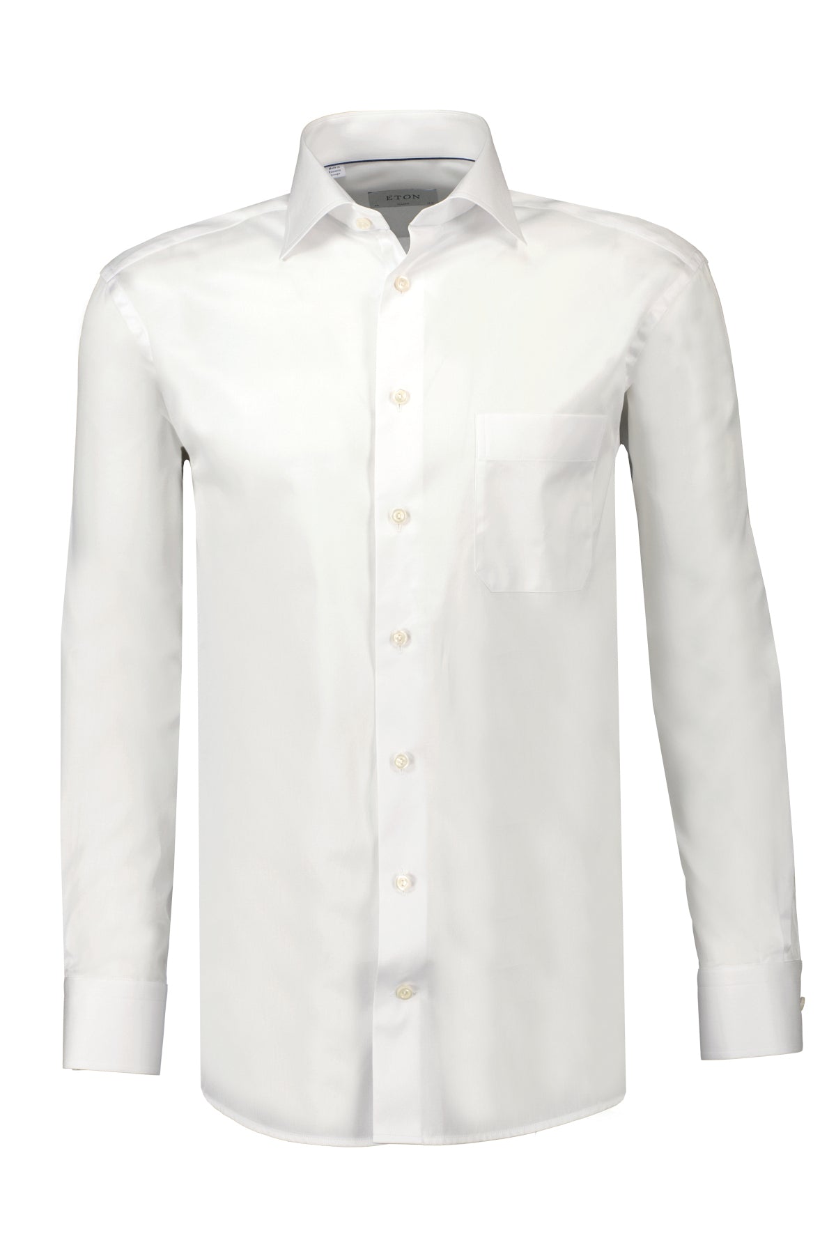 Eton Classic Fit Signature Twill Shirt – White Single Cuff-17/43-WHITE-ETON OF SWEDEN-Levy's Clothier
