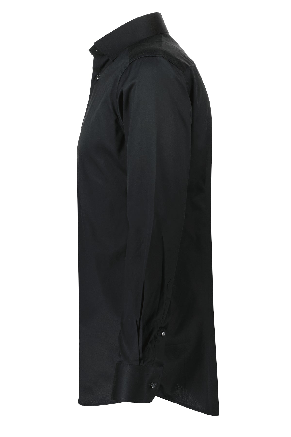 Contemporary Fit Twill Shirt - Black