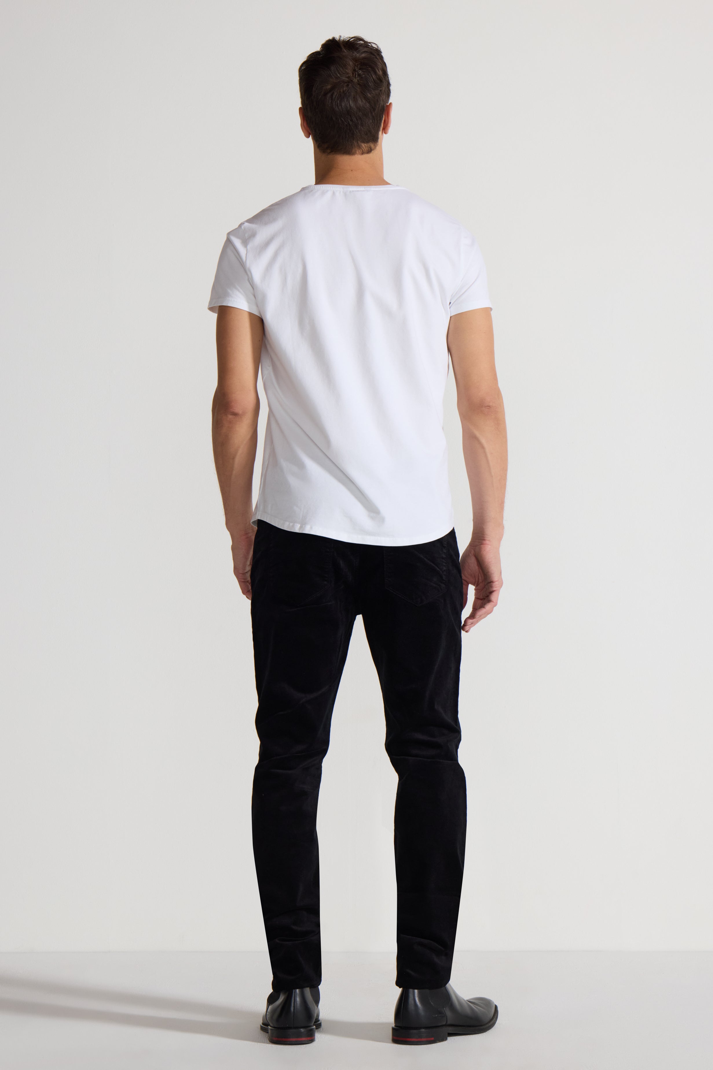 Brando Velvet Noir Slim Fit Velvet Jean – Black-Noir-31-MONFRÈRE-Levy's Clothier