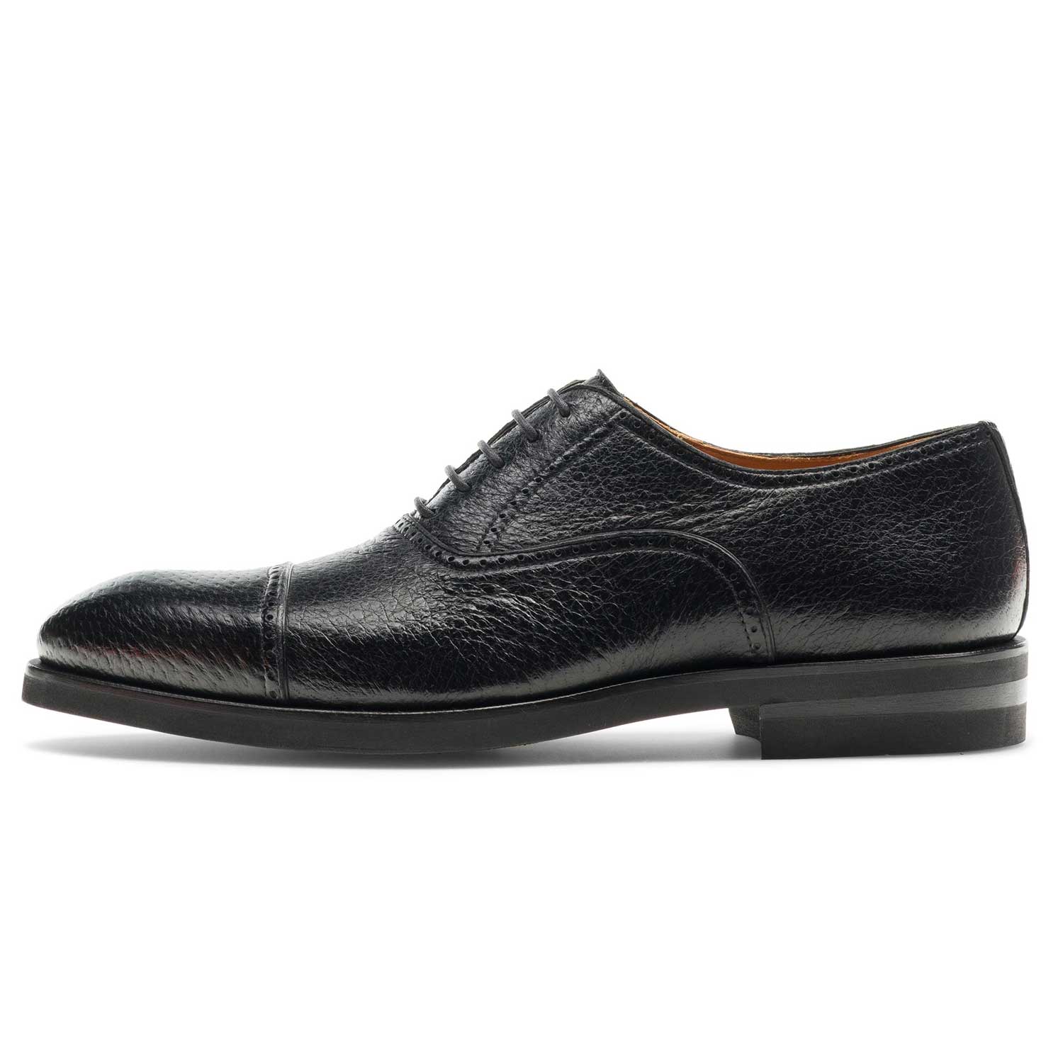 Ica Peccary Oxford-7 M-Black-Magnanni-Levy's Clothier