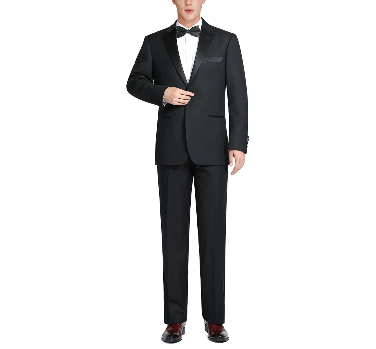 Notch Lapel Tuxedo Coat (Slim Fit)-36-1/REG-RENOIR-Levy's Clothier