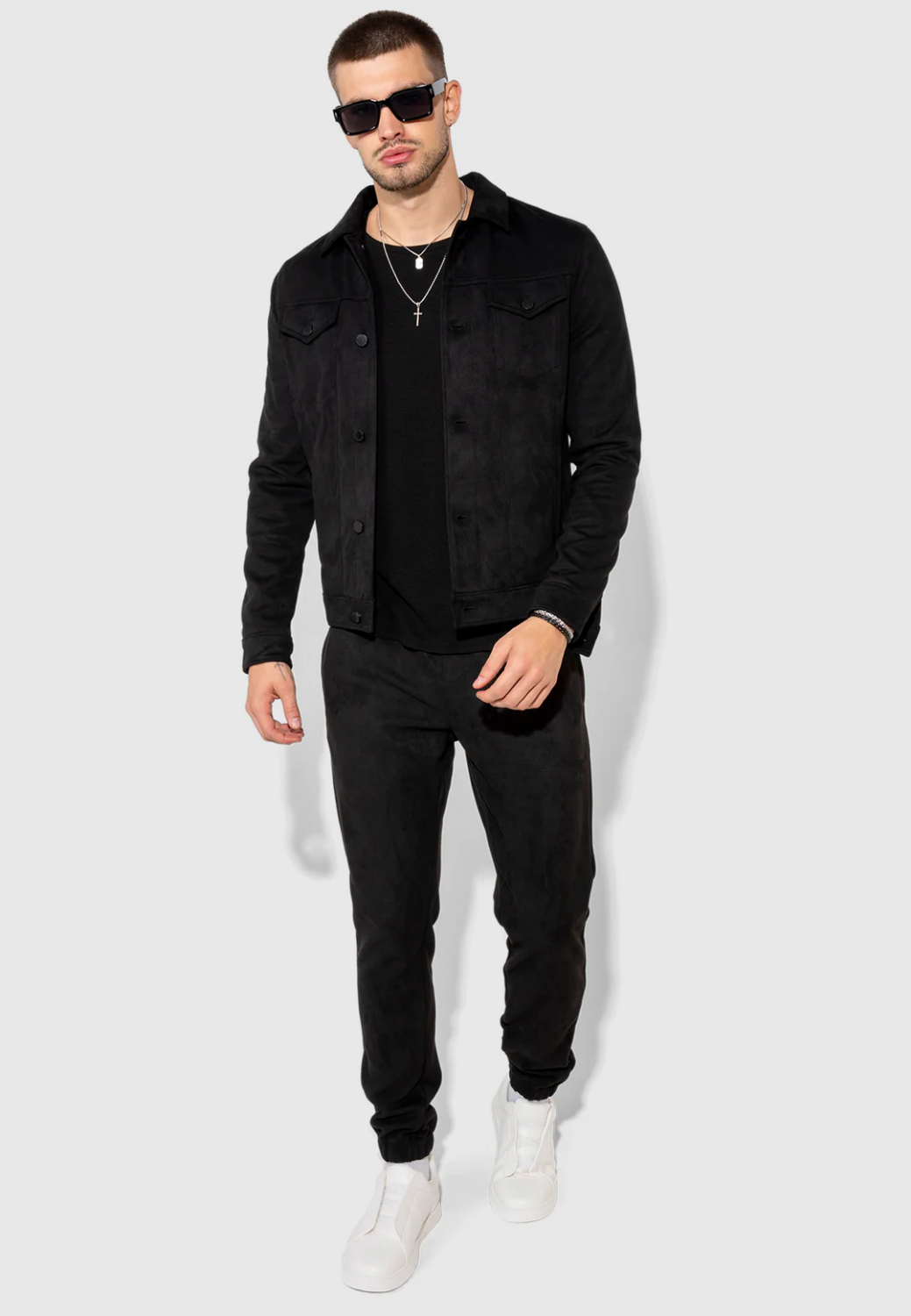 Monfrere Noah Slim Jogger - Butter Suede Noir-S-MONFRÈRE-Levy's Clothier