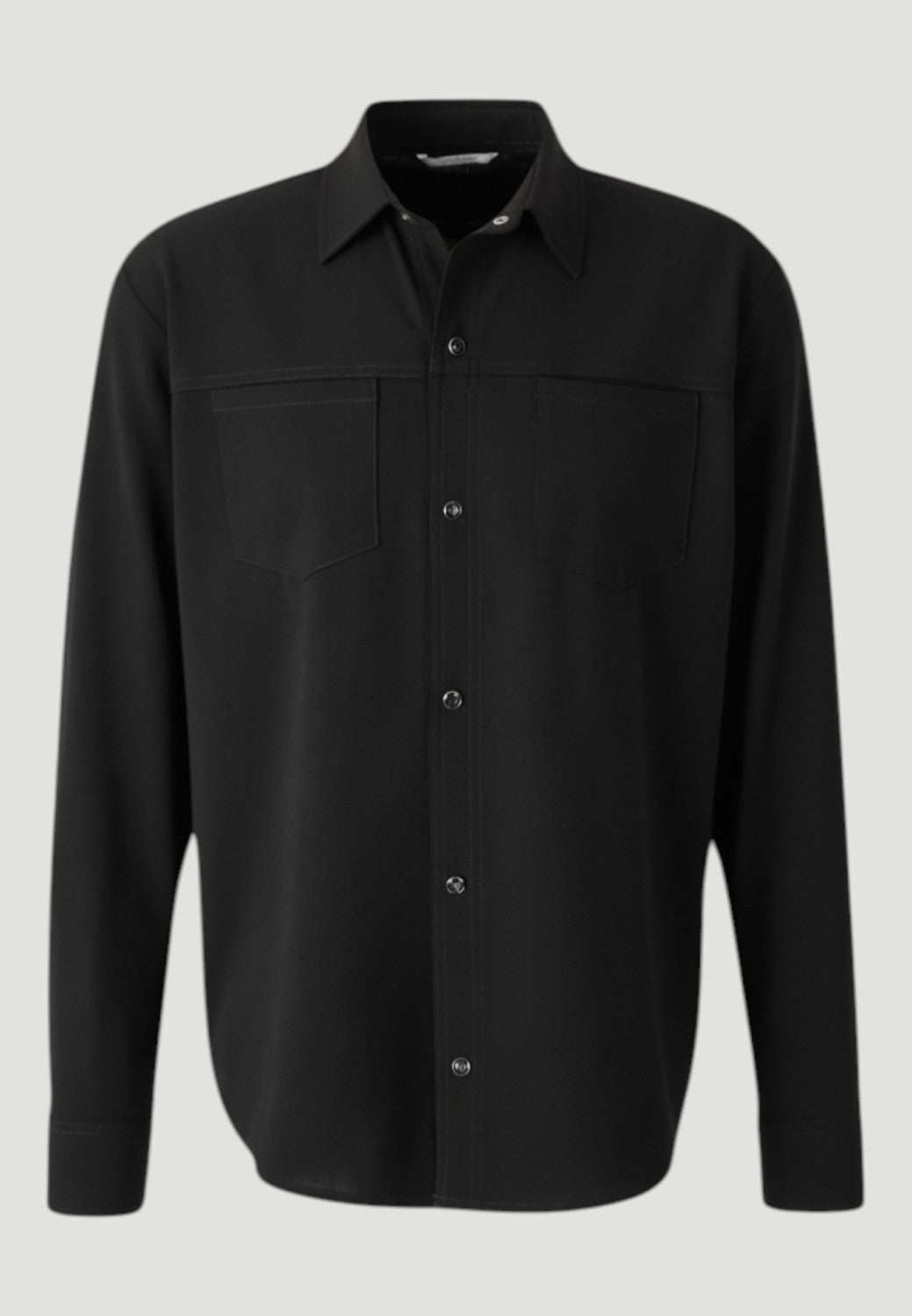 Marco Pescarolo - Zeus Buttoned Overshirt - Black | Levy's Nashville