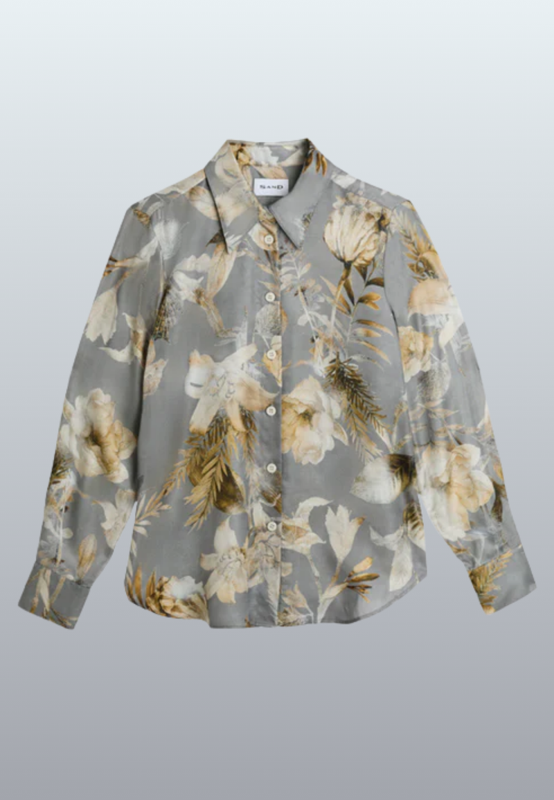 Latia N Top - Pattern-4-SAND-Levy's Clothier