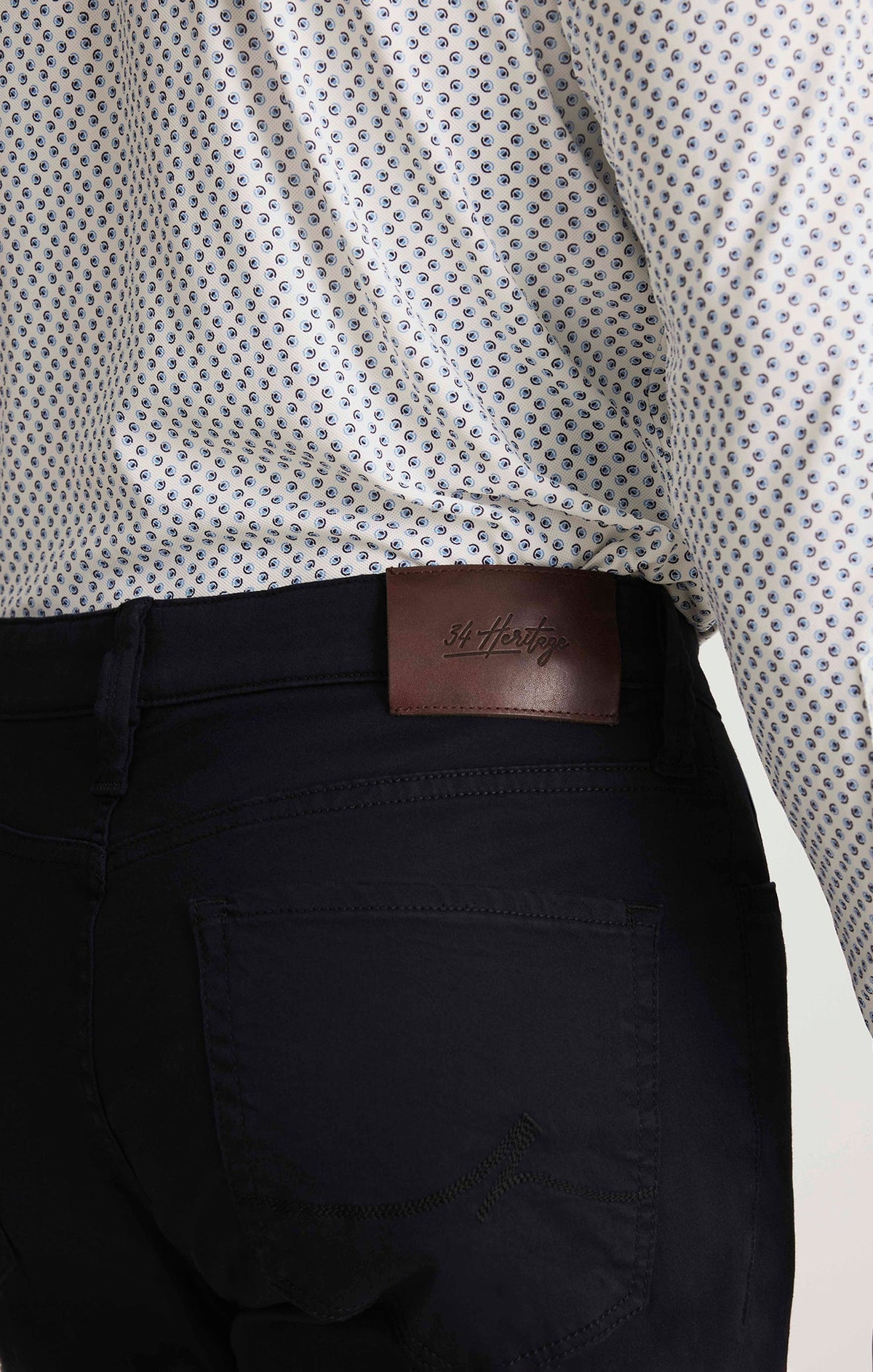 Charisma Relaxed Straight Pants in Navy Twill