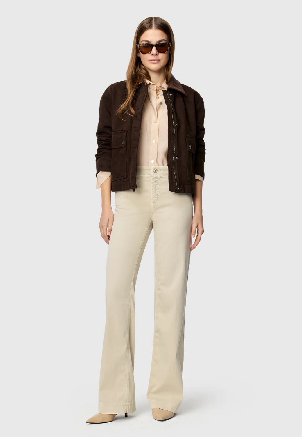 Dream Wide Light Jeans - Beige-4-MAC JEANS-Levy's Clothier