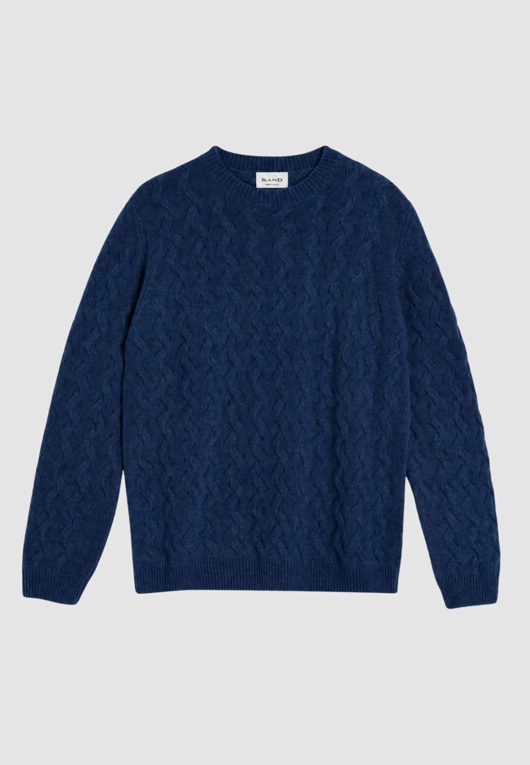 Cashmere Wool Cable Knit Sweater