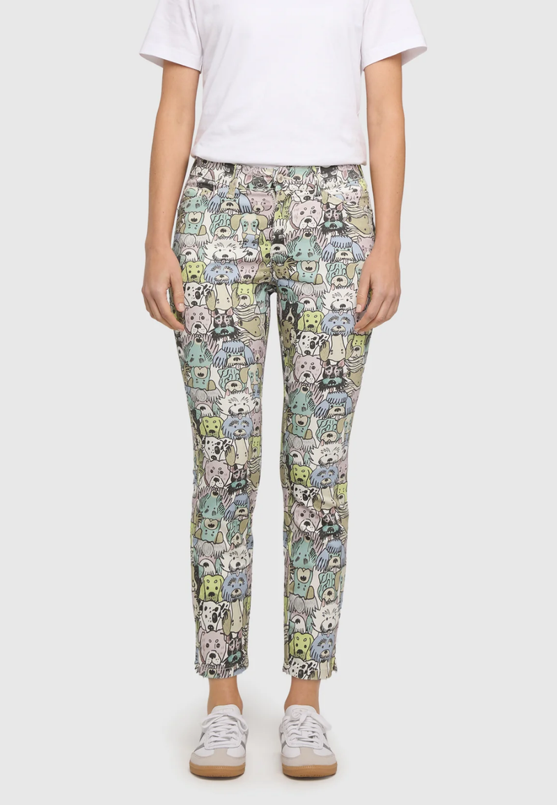 Dream Summer Slim Shaping Jeans - Colored Dog Print-2-MAC JEANS-Levy's Clothier