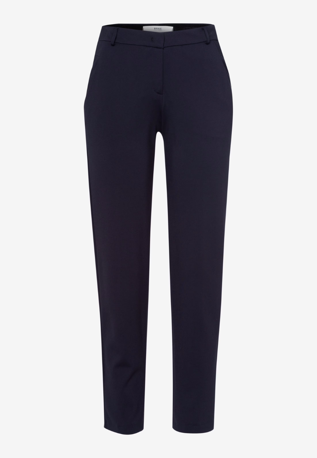 Maron S Fine Jersey Chino Pants-6-NAVY-BRAX TROUSERS-Levy's Clothier