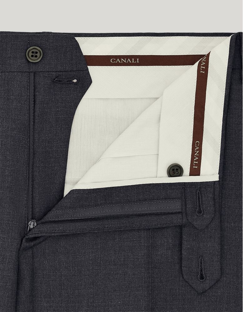 Grey Pants in Pure Wool