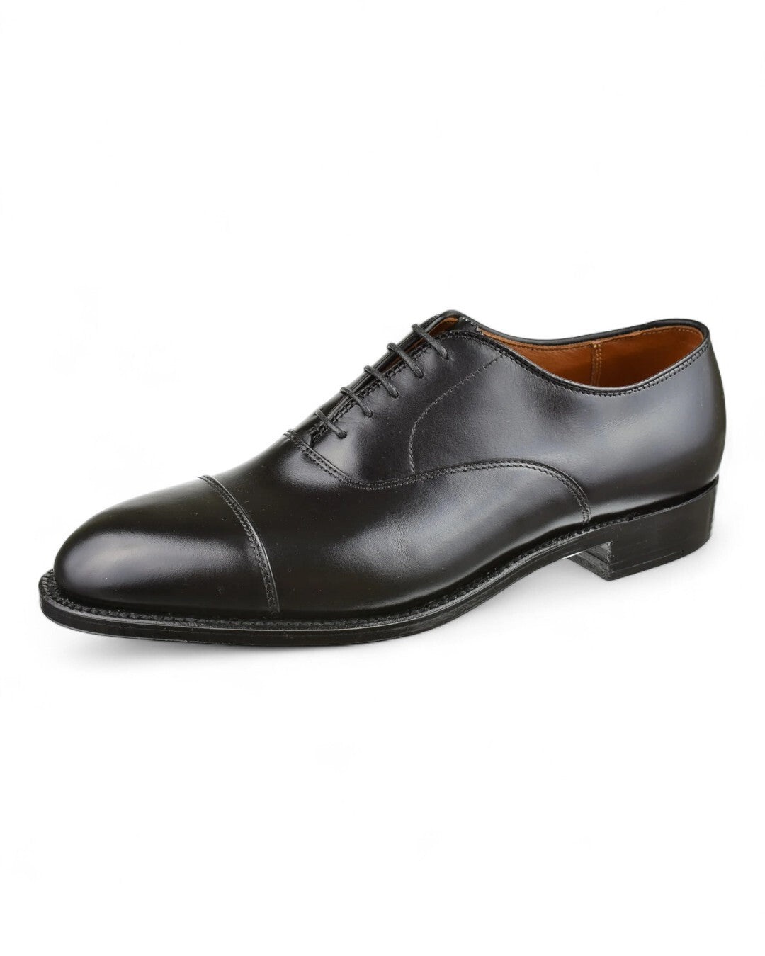 907 Straight Tip Bal Oxford-7 D-Black-Alden-Levy's Clothier