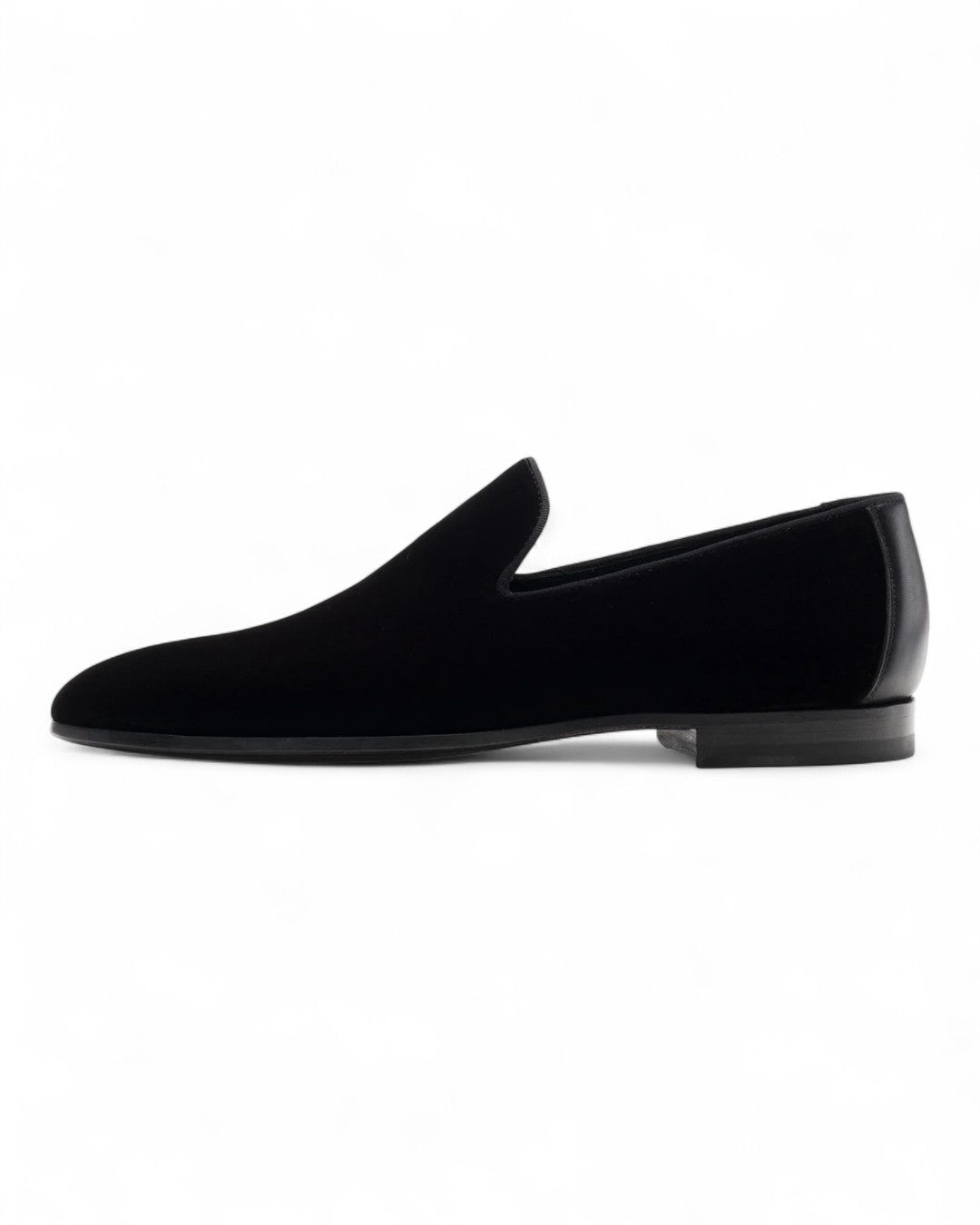 Jareth Velvet Loafer-7 M-Black-Magnanni-Levy's Clothier