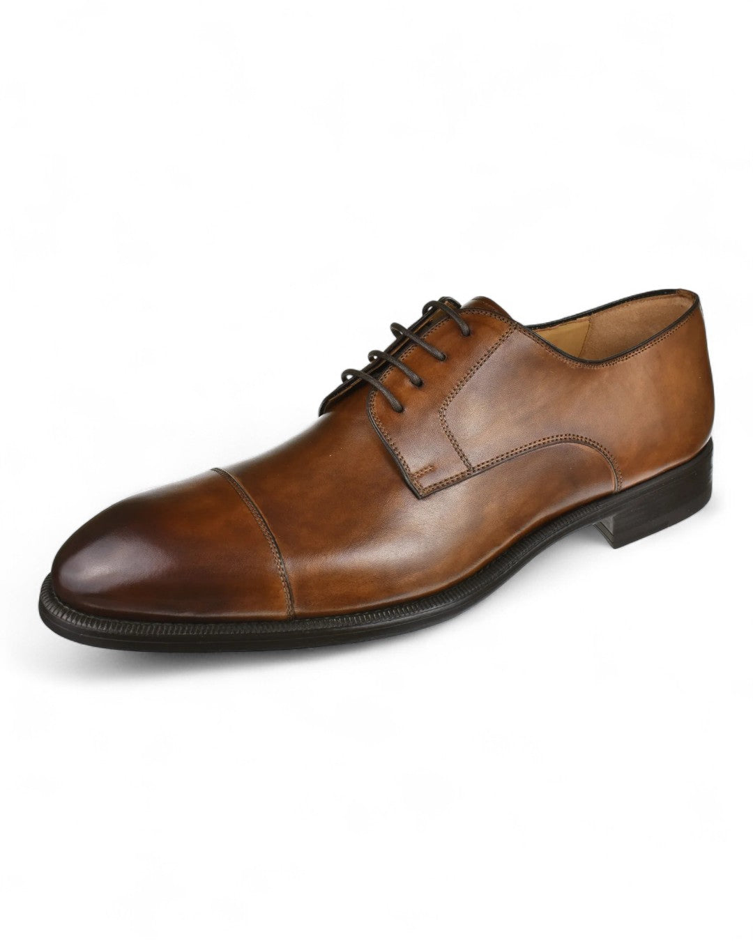 Harlan Cap Toe Oxford-7 M-Tobacco-Magnanni-Levy's Clothier