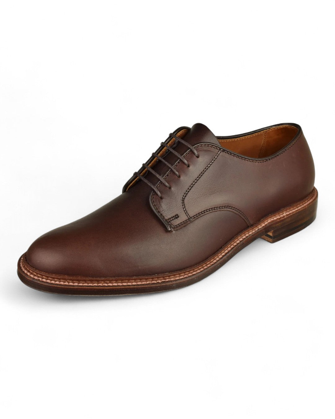 29364F Unlined Plain Toe Blucher-7.5 D-Brown-Alden-Levy's Clothier