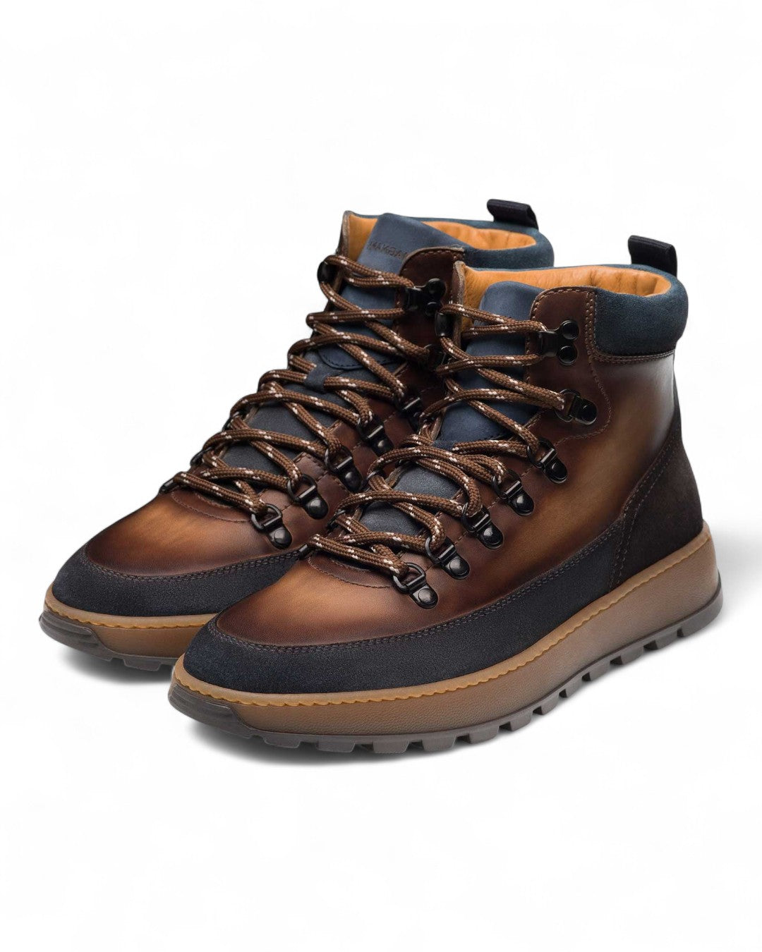 Borazo Hiker Boot-7 M-Inidgo/Brown-Magnanni-Levy's Clothier