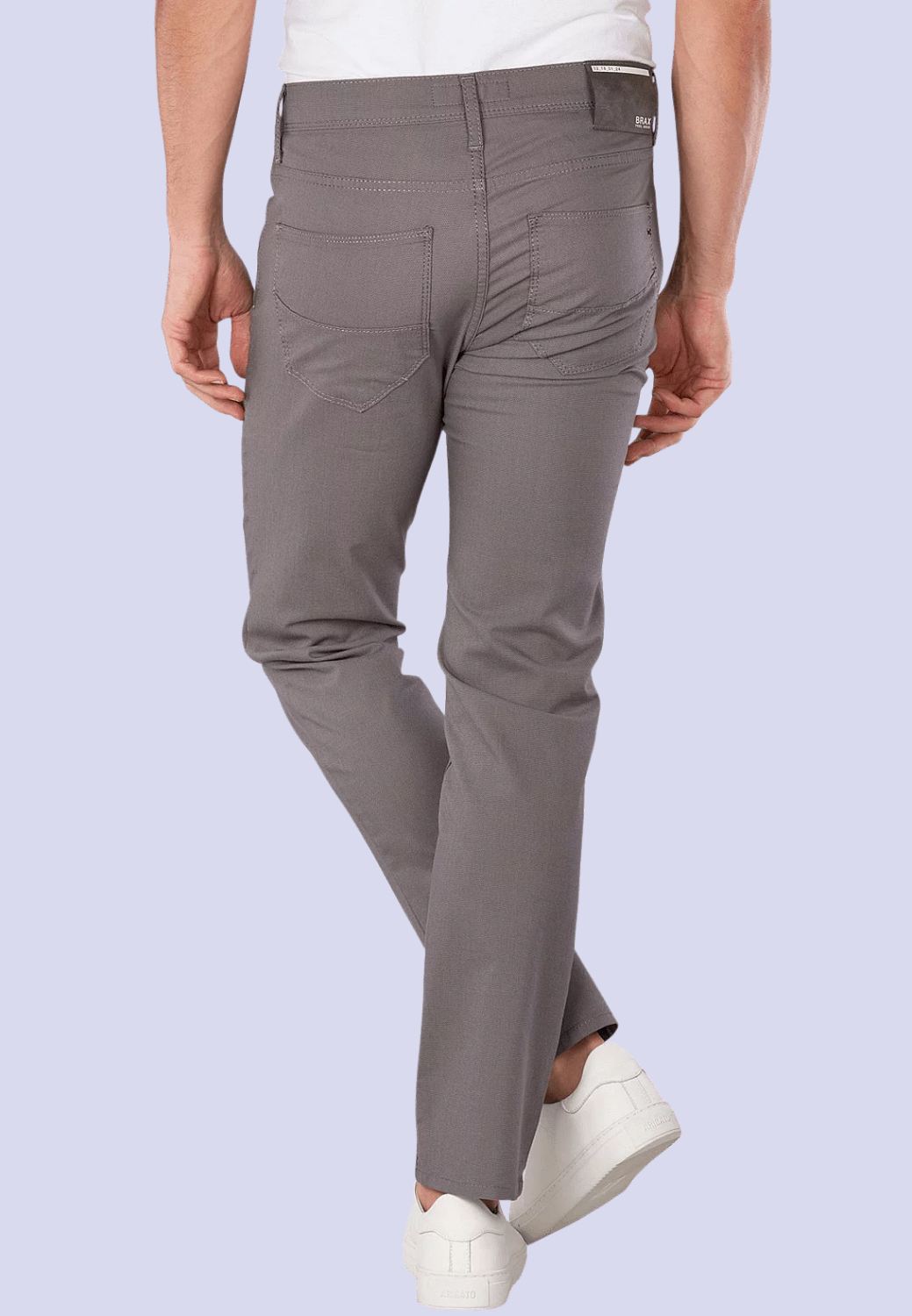 Cadiz Cotton 5 Pocket Pants-32-DUSTY BLUE-BRAX TROUSERS-Levy's Clothier