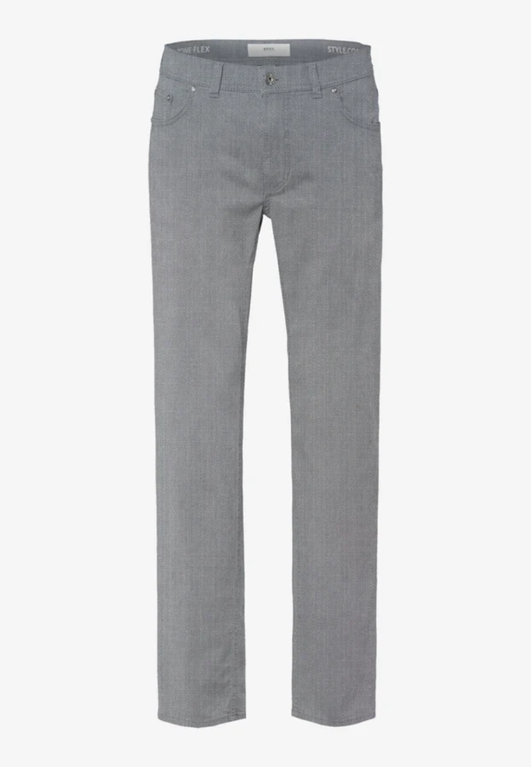Chuck Modern Fit Hi-Flex Jersey Pattern-33-GREY-BRAX TROUSERS-Levy's Clothier