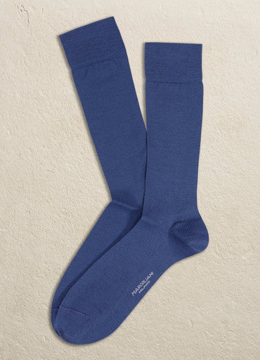 Marcoliani 3868 Solid Cotton Dress Socks