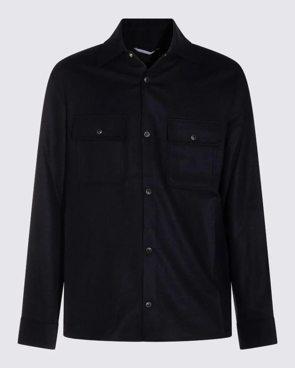 NEXT Pocket Overshirt Jacket-50-04BLK-MARCO PESCAROLO-Levy's Clothier