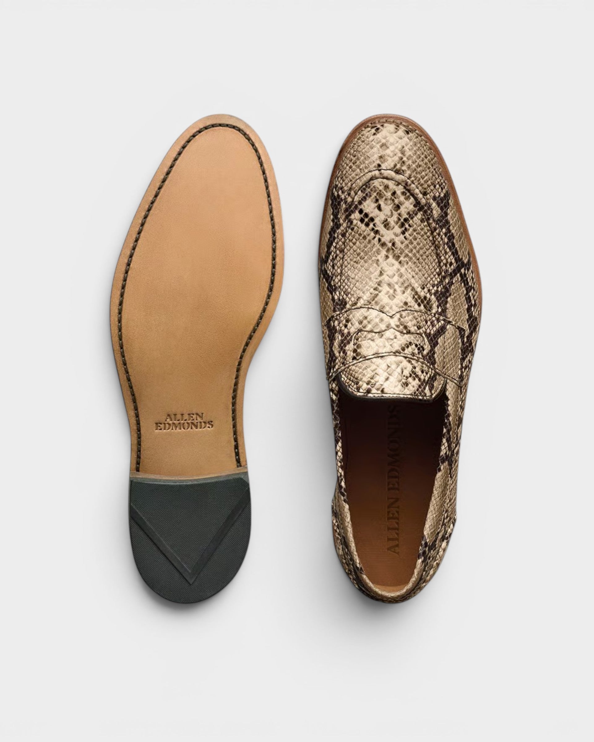 Randolph 2.0 Penny Loafer-7 D-Python-Allen Edmonds-Levy's Clothier