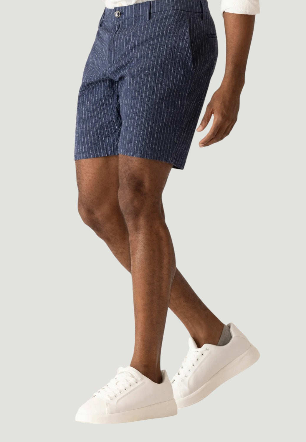 Oasis Seersucker Bermuda Shorts - Indigo-30-INDIGO-DEKE-Levy's Clothier